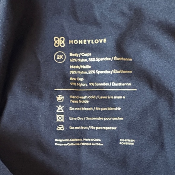 Honeylove Sculpting Cami Tank Top Black Size 2X - Picture 5 of 8